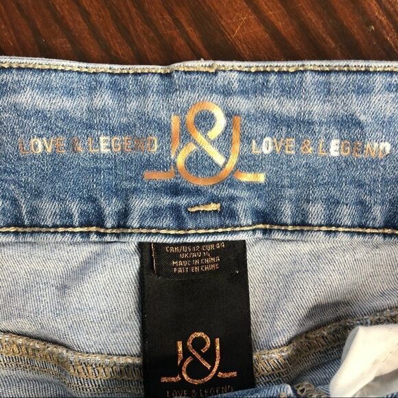 Addition Elle Love & Legend Embroidered Denim Jean shorts Size 12 - Picture 6 of 7